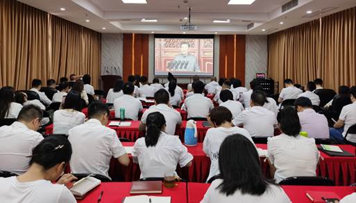 太阳成集团tyc234cc古天乐组织收看庆祝中国共产党  成立100周年大会